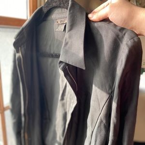 100% Silk Zip Up Blazer